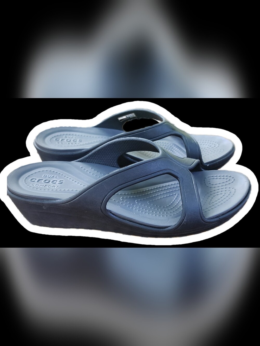 Crocs Slip On 2" Wedge Sandals Size 9
